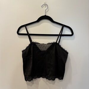 Brandy Melville Black Lace Cami